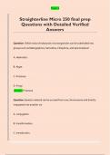 Straighterline Micro 250 final prep  Questions with Detailed Verified  Answers