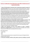 GLOQ1 Certification &ndash; Exam Questions and 100&percnt; Verified Answers &ndash; Latest 2025&sol;2026
