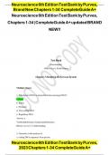  Neuroscience &ndash; 6th Edition by Purves&comma; Complete Test Bank &lpar;Chapters 1&ndash;34&rpar; &vert; Updated A&plus; Study Resource