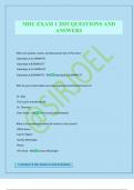 MDU EXAM 1 2025 QUESTIONS AND ANSWERS
