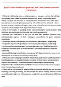 Package deal for Glo-Bus Participant s Guide &ndash; Test Questions and Answers &ndash; 100&percnt; Guaranteed Pass for 2025&sol;2026