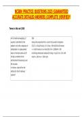 NCSBN PRACTICE QUESTIONS 2025 &vert;GUARANTEED ACCURATE DETAILED ANSWERS &vert;COMPLETE &vert;VERIFIED&excl;&excl;