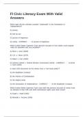 Fl Civic Literacy Exam