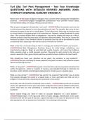 Turf &lpar;3b&rpar;&colon; Turf Pest Management - Test Your Knowledge QUESTIONS WITH DETAILED VERIFIED ANSWERS &lpar;100&percnt; CORRECT ANSWERS&rpar; &sol;ALREADY GRADED A&plus;