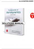 Solutions Manual &ndash; Fundamentals of Aerodynamics&comma; 7th Edition by  &lpar;Anderson&comma; 2024&rpar; &vert; All 10 Chapters Covered
