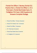 Package deal Fire Officer 1 - Bundled Exams&colon; Florida Fire Officer 1 Review&comma; Florida FO1 Practice Test 1&comma; Florida Fire Officer 1&comma; FO 1 final exam&comma; Florida Real Estate Exam&comma; FL Firefighter FO1 Exam&comma; ire Officer 1 Study Guide&comma; Fire Officer 1 - Multiple Choic