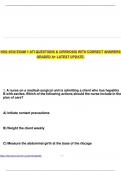 NSG 4530 EXAM 1 ATI QUESTIONS & CIRRHOSIS WITH CORRECT ANSWERS GRADED A&plus; LATEST UPDATE&period;