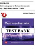 Test Bank For Electrocardiography for Healthcare Professionals 6th Edition by Kathryn Booth All Chapters 1 - 15 &vert;&vert;Complete A&plus;