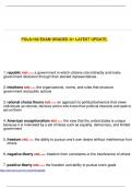 POLS-102 EXAM GRADED A&plus; LATEST UPDATE&period;