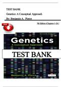 Test Bank For Genetics A Conceptual Approach&comma; 7th Edition &lpar;Pierce&comma; 2024&rpar;&comma; Chapter 1-26 &vert; isbn 9781319216801 &vert;newest edition