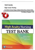Test bank for High Acuity Nursing 7th Edition by Kathleen Dorman Wagner&comma; Melanie Hardin-Pierce&comma; Darlene Welsh&vert;Chapter 1-39 &vert; All Chapters