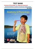 TEST BANK for Anatomy & Physiology&colon; An Integrative Approach&comma; 4th Edition by McKinley&comma; O'Loughlin&comma; and Bidle &vert;all chapters&vert;