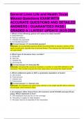 General Lines Life and Health Texas  Missed Questions EXAM WITH  ACCURATE QUESTIONS AND DETAILED  ANSWERS &vert; GUARANTEED PASS &vert; GRADED A &vert; LATEST UPDATE 2025-2026 