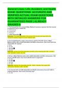 General Lines- Life&comma; Accident&comma; and Health  EXAM  QUESTIONS  ACCURATE AND  VERIFIED ACTUAL EXAM QUESTIONS  WITH DETAILED ANSWERS FOR  GUARANTEED PASS &vert; ALREADY  GRADED A  