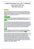 The Certified Professional Coder Project Chapter 1 Exam Preparation Latest Questions And Correct Answers  The Certified  Professional Coder Chapter 1 Exam 2025 Prep &lpar;New&excl;&rpar;