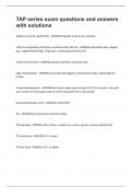 TAP series exam questions and answers with solutions&period;