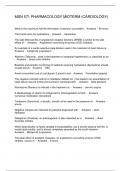 MSN 571 PHARMACOLOGY MIDTERM &lpar;CARDIOLOGY&rpar;