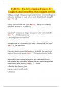 EGR 405 &ndash; Chapter 7 Mechanical Failures III&colon; Fatigue Failure Questions with Accurate Answers