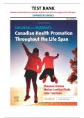 TEST BANK for Edelman and Kudzma's Canadian Health Promotion Throughout the Life Span&comma; 1st Edition by Shannon Dames &vert;all chapters&vert;