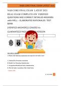 NAB CORE FINAL EXAM  LATEST 2025   REAL EXAM COMPLETE 450  VERIFIED  QUESTIONS AND CORRECT DETAILED ANSWERS  with WELL &ndash; ELABORATED RATIONALES  TEST  BANK   &lpar;VERIFIED ANSWERS&rpar; &vert; GRADED A&plus;   GUARANTEED PASS UPDATED VERSION  