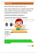 NAB CORE FINAL EXAM  LATEST 2025   REAL EXAM COMPLETE 350  VERIFIED QUESTIONS  AND CORRECT DETAILED ANSWERS with WELL &ndash;  ELABORATED RATIONALES  TEST BANK   &lpar;VERIFIED ANSWERS&rpar; &vert; GRADED A&plus;   GUARANTEED PASS UPDATED VERSION 