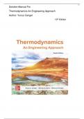 Solution Manual For Thermodynamics An Engineering Approach 10th Edition by  Yunus Cengel&period; All Chapter &lpar;1-18&rpar;