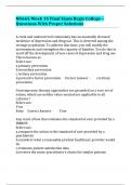 NU665 Week 15 Final Exam Regis College &ndash; Questions With Proper Solutions