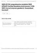 2025 ATI PN comprehensive predictor 2025 UPDATE Verified Questions And Answers &vert; With 100&percnt; Correct Answers graded A&plus; Guaranteed Success&excl;&excl;