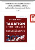 Solution Manual For McGraw-Hill's Taxation of Individuals and Business Entities 2025 Edition 15th Edition Evergreen Release&period; All Chapters 1-25