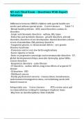 NU 665 Final Exam &ndash; Questions With Expert Solutions