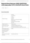 Balanced Body Reformer &lpar;2025&rpar; QUESTIONS AND &lpar;elaborated&rpar; WITH COMPLETE SOLUTIONS