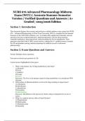 NURS 676 Advanced Pharmacology Midterm Exam &lpar;WCU&rpar; &vert; Accurate Summer Semester Version &vert; Verified Questions and Answers &vert; A&plus; Graded &vert; 2025&sol;2026 Edition