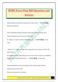 RTBC Exam Prep 2025 Questions and Answers