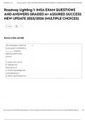 Roadway Lighting 1&colon; IMSA EXAM QUESTIONS AND ANSWERS GRADED A&plus; ASSURED SUCCESS NEW UPDATE 2025&sol;2026 &lpar;MULTIPLE CHOICES&rpar;