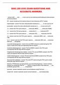 BIOC 299 UVIC EXAM QUESTIONS AND ACCURATE ANSWERS 