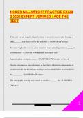 MILLWRIGHT NCCER EXAM PACKAGE DEAL QUESTIONS AND VERIFIED DETAILED ANSWERS &vert; 100&percnt; GUARANTEED PASS &vert; ALREADY GRADED A&plus;