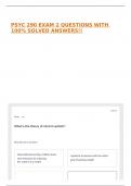 PSYC 290 EXAM 2 QUESTIONS WITH 100&percnt; SOLVED ANSWERS&excl;&excl;