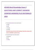 ASVAB Word Knowledge Exam 3  QUESTIONS AND CORRECT ANSWERS  &lpar;VERIFIED ANSWERS&rpar; PLUS RATIONALES  2025