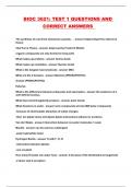 BIOC 3621&colon; TEST 1 QUESTIONS AND CORRECT ANSWERS 