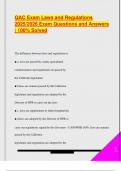 QAC Exam Laws and Regulations  2025&sol;2026 Exam Questions and Answers  &vert; 100&percnt; Solved