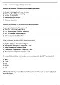 VIID - Immunology MCQs Practice exam test Questions and well researched answers 