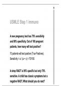 USMLE Step 1 immuno - exam test Questions and well researched answers 