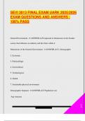 SEVI 3013 EXAM PACKAGE DEAL QUESTIONS AND VERIFIED DETAILED ANSWERS &vert; 100&percnt; GUARANTEED PASS &vert; ALREADY GRADED A&plus;