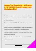 STUKENT EXAM PACKAGE DEAL QUESTIONS AND VERIFIED DETAILED ANSWERS &vert; 100&percnt; GUARANTEED PASS &vert; ALREADY GRADED A&plus;