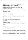 BCHM 4360 - Genes to Proteins Test -2 questions with correct answers