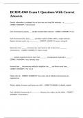 BCHM 4360 Exam 1 Questions With Correct Answers