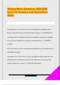 Waxing Mock Questions 2025&sol;2026  Exam All Answers and Illustrations  Given 