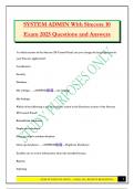 SYSTEM ADMIN With Sitecore 10 Exam 2025 Questions and Answer