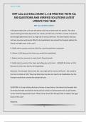 MFT Law and Ethics EXAM 1&comma; 2 & PRACTICE TESTS ALL 500 QUESTIONS AND VERIFIED SOLUTIONS LATEST UPDATE THIS YEAR