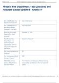 Exam &lpar;elaborations&rpar; Phoenix Fire Department  
